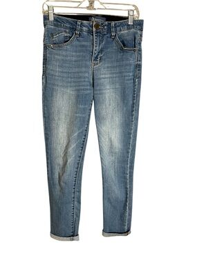 Democracy Ab Solution Jeans Womens Size 0 Blue Skinny Stretch Mid Rise